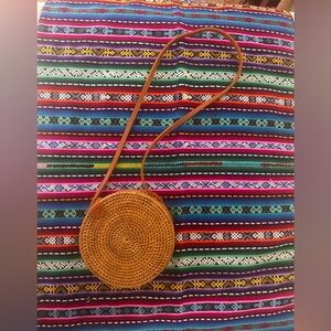 The PERFECT Summer Bag - Vintage Rattan with Leather Strap